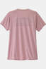 Patagonia T-Shirt W'S Cap Cool Daily Shirt - P-6 Cosmos Fuzzy Mauve - Light Fuzzy Mauve X-Dye