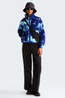 The North Face Polaire W Yumiori Off Peak Full Zip Jacket -Prnt Bold Blue Granitic Rock