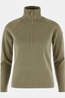 Fjällräven Polaire Övik Lite Half Zip W Light Olive