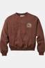 Passenger Clothing ltd Pull Lost Patch Relaxed Fit Sweatshirt Chestnut