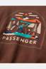 Passenger Clothing ltd Pull Lost Patch Relaxed Fit Sweatshirt Chestnut