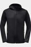 Jack Wolfskin Softshell Bornberg Hoodie Black