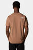 The North Face T-Shirt M S/S Easy Tee mid brown/white