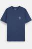 Oxbow T-Shirt Arabesk Jaspe Short Sleeve Tee Vintage Indigo