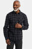 Jack Wolfskin Chemise Lite Flannel Shirt M Check Black