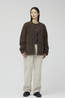 Snowpeak Polaire Water-Repellent Fleece Cardigan Dark Brown