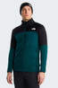 The North Face Fleece M Polartec Powergrid Stormgap Jacket Pacific Teal-Tnf Black
