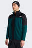 The North Face Fleece M Polartec Powergrid Stormgap Jacket Pacific Teal-Tnf Black
