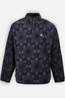 Oxbow Fleece Psych Quarter Zip Printed Polar Deep Marine