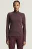 Craft T-Shirt Wool Ls W Dk Fig/Melange