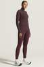 Craft T-Shirt Wool Ls W Dk Fig/Melange