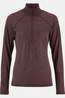 Craft T-Shirt Wool Ls W Dk Fig/Melange