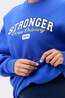 Stronger Trui Comfy Sweatshirt Stronger Blue