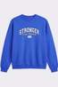 Stronger Trui Comfy Sweatshirt Stronger Blue