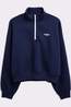 Stronger Pull Half Zip Navy Blazer