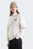 The North Face Pull W Ski Embro Relaxed 1/4 Zip - Graphic White Dune