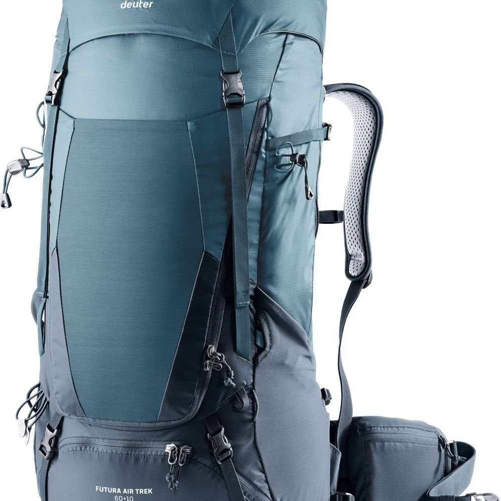Deuter Futura Air Trek 60+10 Sac à Dos De Trekking – Dos Aircomfort, VariSlide, VariFlex, Pour Randonnées Longue Distance, SL Femme